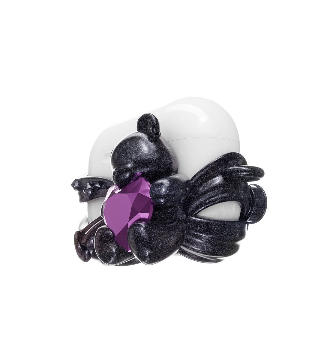 [ANDAASH]「韓国人気」パールブラックテディベア AirPods Pro 2/AirPods 4専用ケース AirPodsアクセサリー Pearl Black Teddiz Case 9,000円