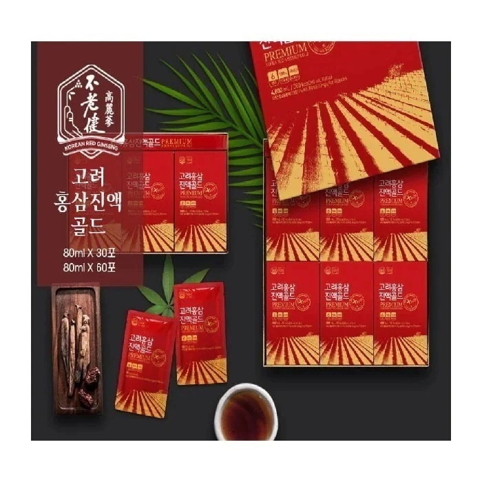 6年 高麗 紅参 エキス ゴールド 80ml x 30包 (栄養食品/母の日プレゼント/父の日プレゼント/お歳暮)