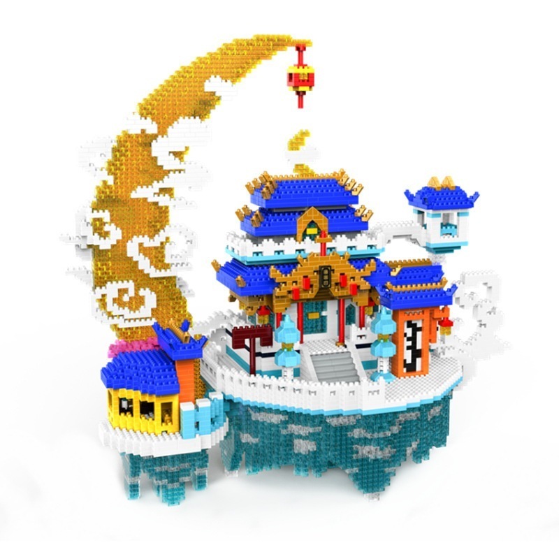 広寒宮の小粒子供レゴおもちゃ