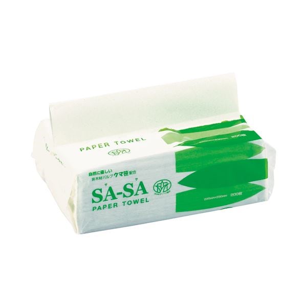 （まとめ） 太洋紙業 SA-SAペーパータオル 200枚 SA2025 1パック [x50セット]