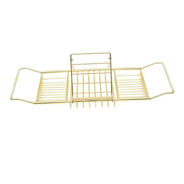 ステンレス製バスタブキャディトレイエキスバスワインとットホルダー付きオーバータブバスルーム