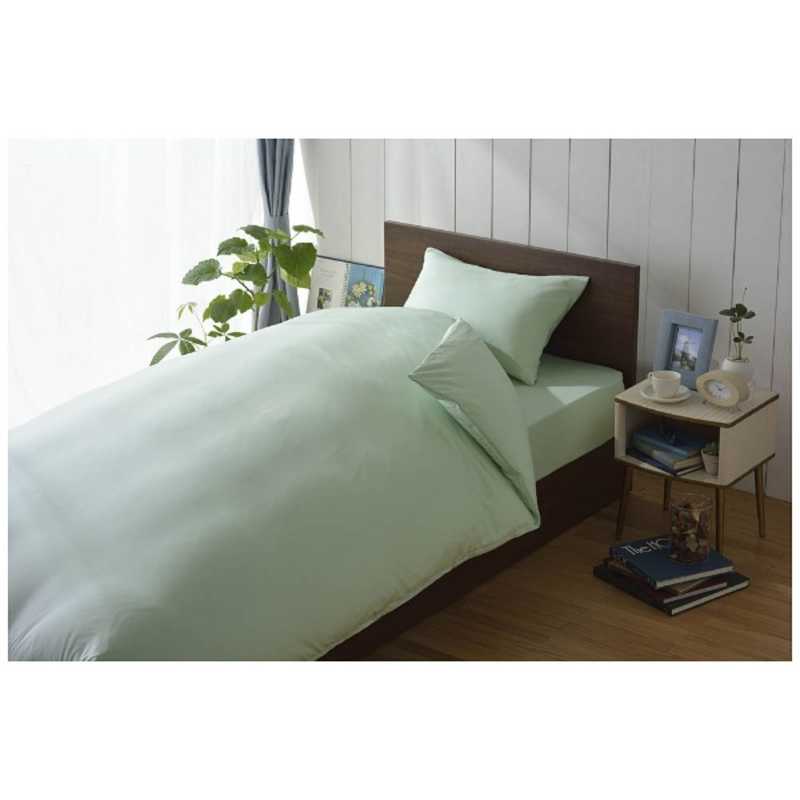 生毛工房　【フラットシーツ】スーピマ ベッド用(綿100%/230×275cm/グリーン)
