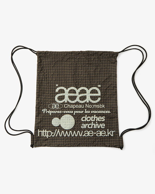 Qoo10 aeae WEB LOGO GYMSACK バッグ