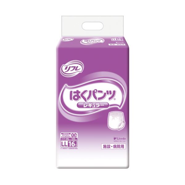 （まとめ）リブドゥコーポレーション リフレはくパンツ レギュラー LL 1パック（16枚）[x5]