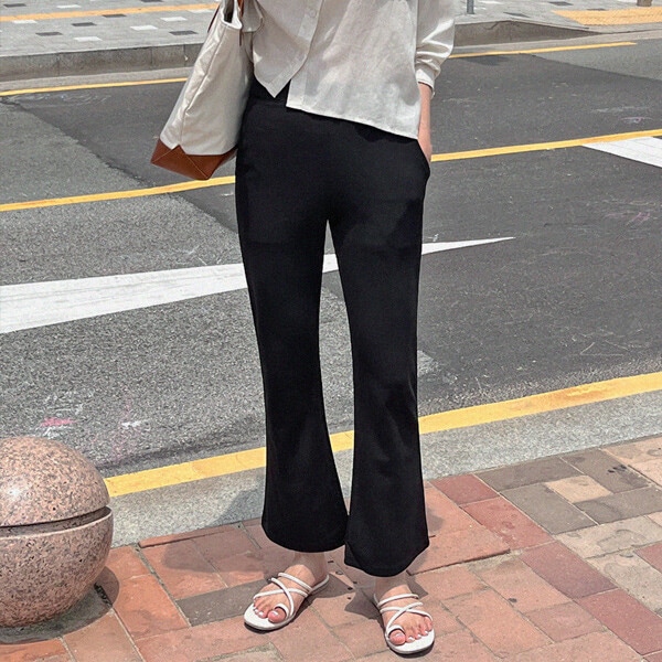 テイクミー スラックス(44~66)_ スパン素材 ウエストバンディング セミブーツ