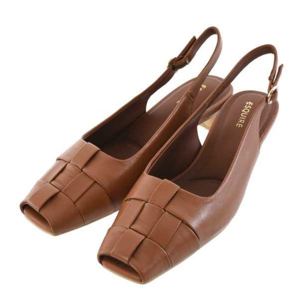 [] 女性メッシュ編みスリングバックサンダル 4CM(EQFMST970CA) [P003814580]