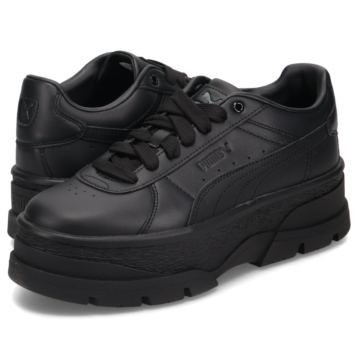 スニーカー リヴォ レディース 厚底 ブラック 黒 397731