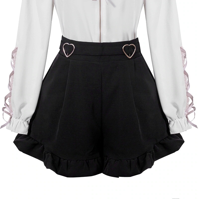 地雷量産型春恋キュート万能フリルサスペンダーサスペンダー伸縮性ショーツ期間限定で30％オフの価格です