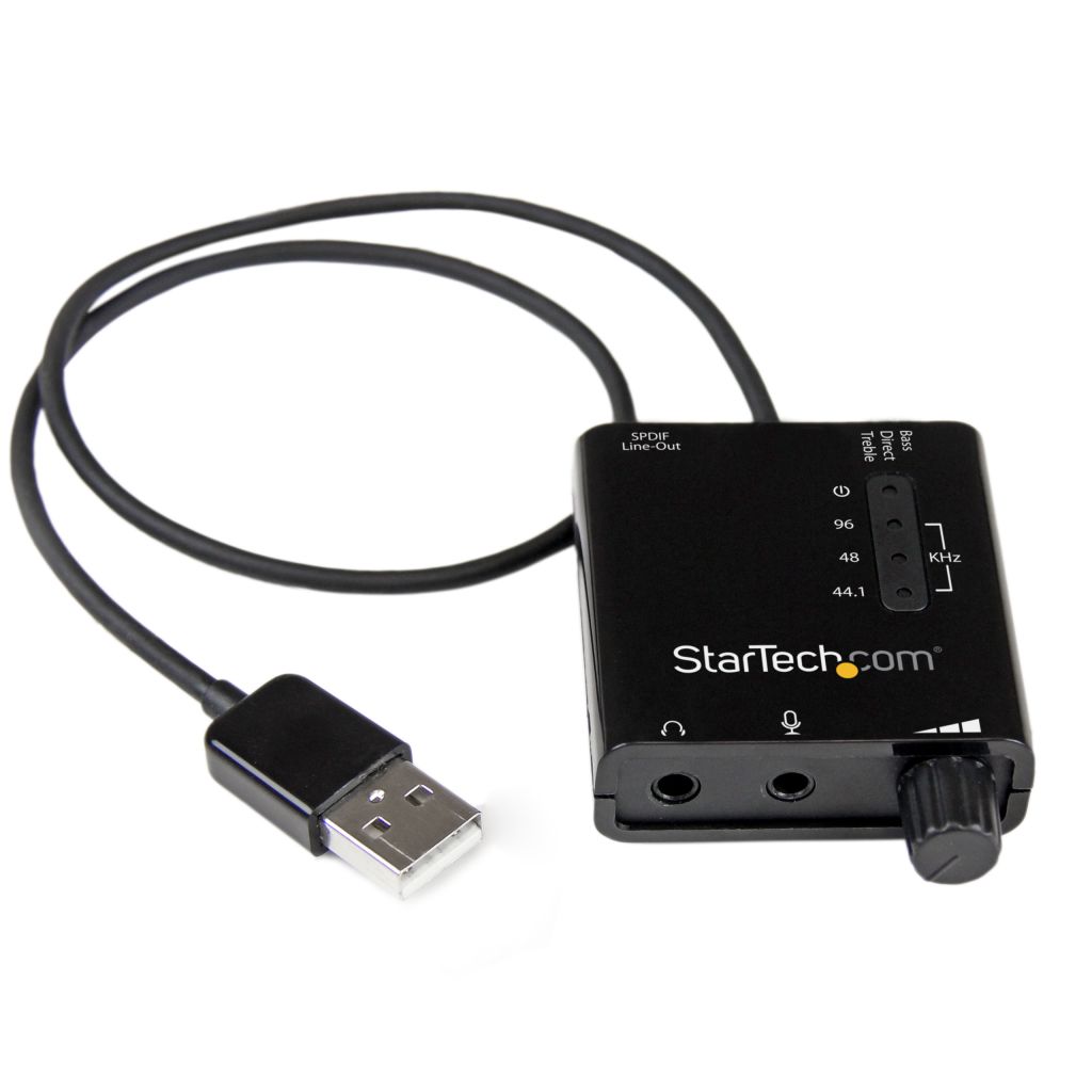 StarTech.com [ICUSBAUDIO2D] USB接続外付けサウンドカード USB-DA