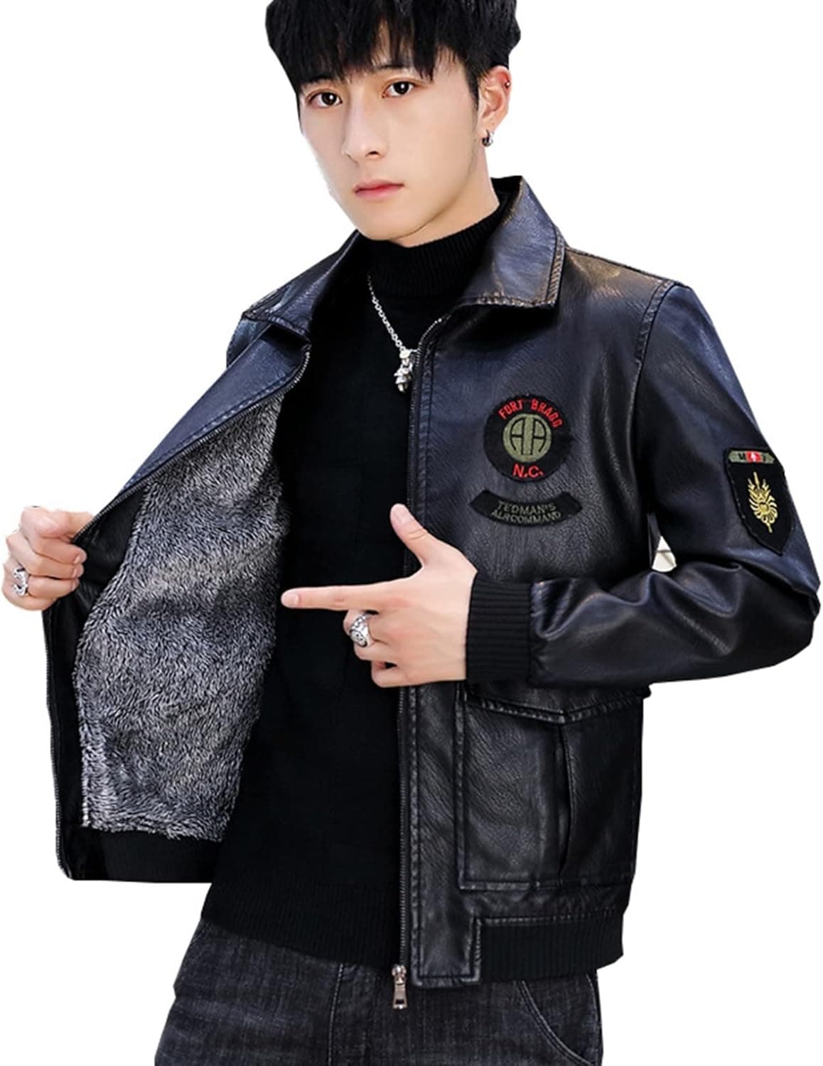 メンズ革ジャン 　秋冬　レザージャケット ライダースジャケット バイクウェア シングル 男性用　　防寒防風 ライダースジャケット メンズ 革ジャン 裏起毛 レザー ジャケット