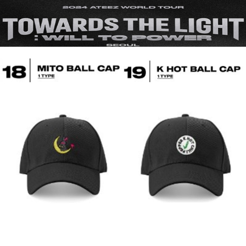 ATEEZ [TOWARDS THE LIGHT : WILL TO POWER] MITO BALL CAP/HOT BALL CAP