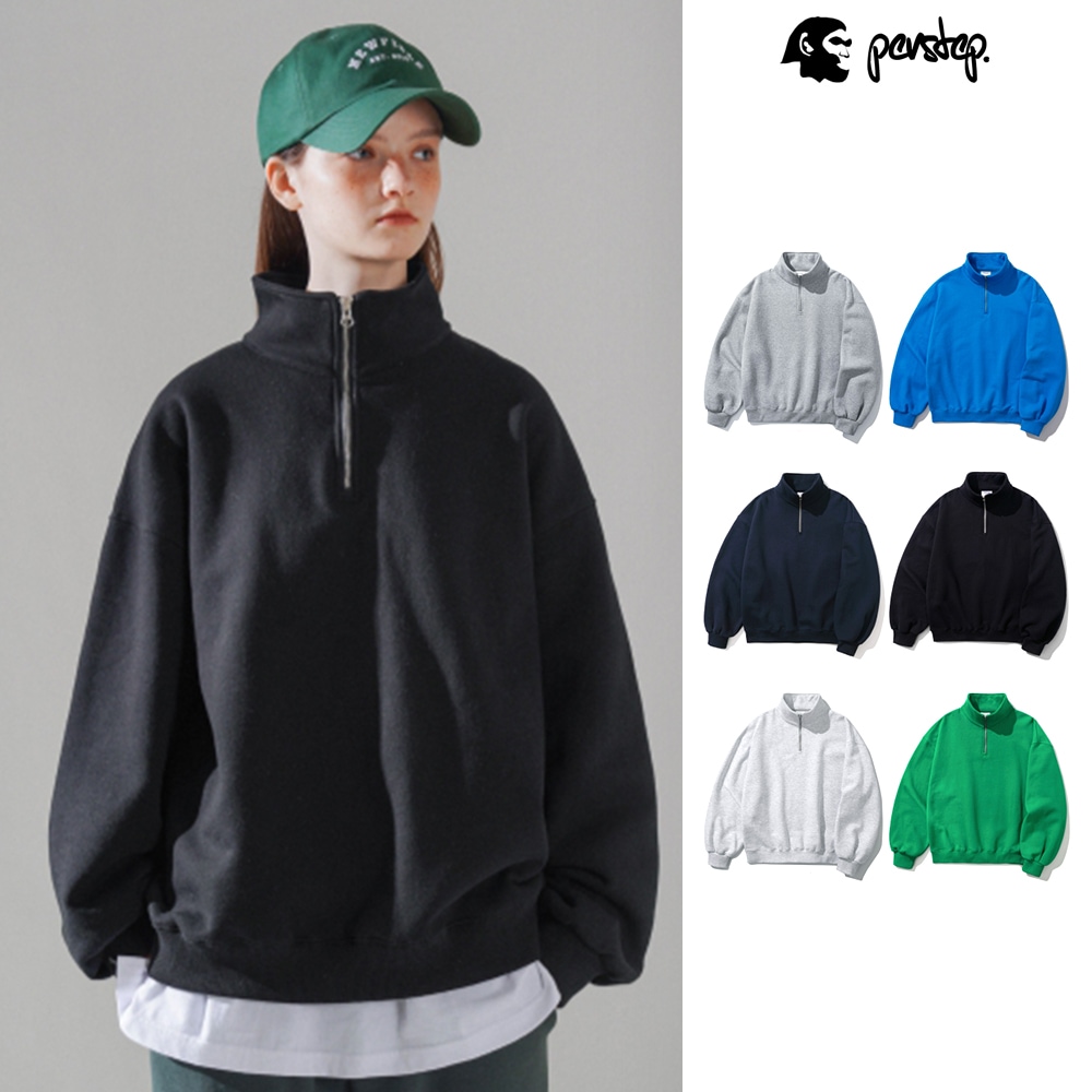 [PERSTEP] Mile Half Neck Sweatshirt