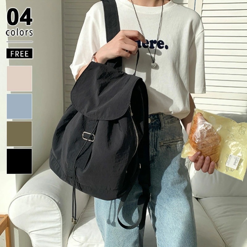 [迅速な配達][限時割!引!]リュック バッグ 軽量 レディース ドロスト リュックサック バックパック おしゃれ 大容量 かわいい 旅行 軽い 通学 サック サイドファスナー A4サイズが入る シン