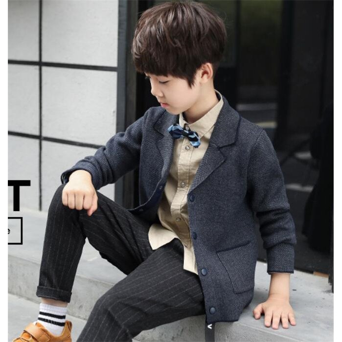韓版ジャケット INS風子ども 日本限定 男の子 ご予約品 スーツジャケット 子ども服 ニット ボーイ アウター キッズ