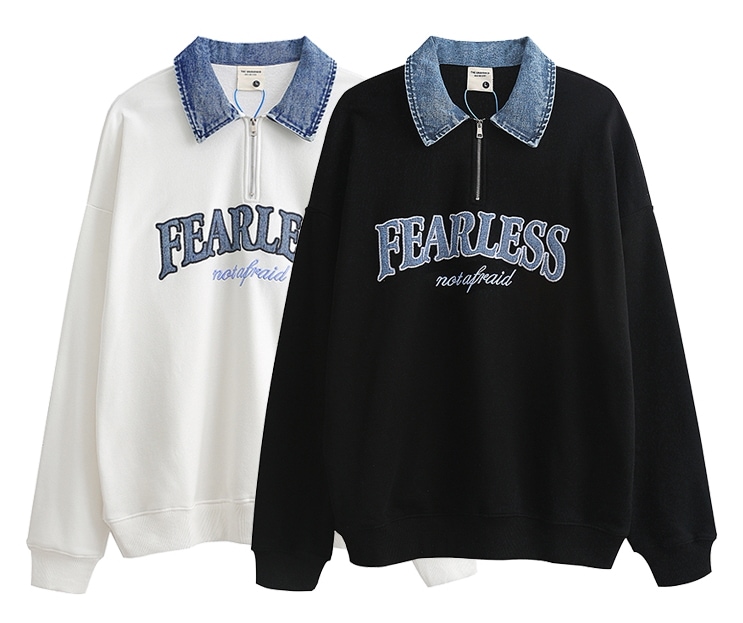 トップス Tシャツ レギュラー丈 半袖 襟付き ポロカラー ラペル ストレート デニム カジュアル お洒落 かっこいい ラフ メンズライク ボーイッシュ 抜け感 プリント アルファベット 夏 10代 6,142円