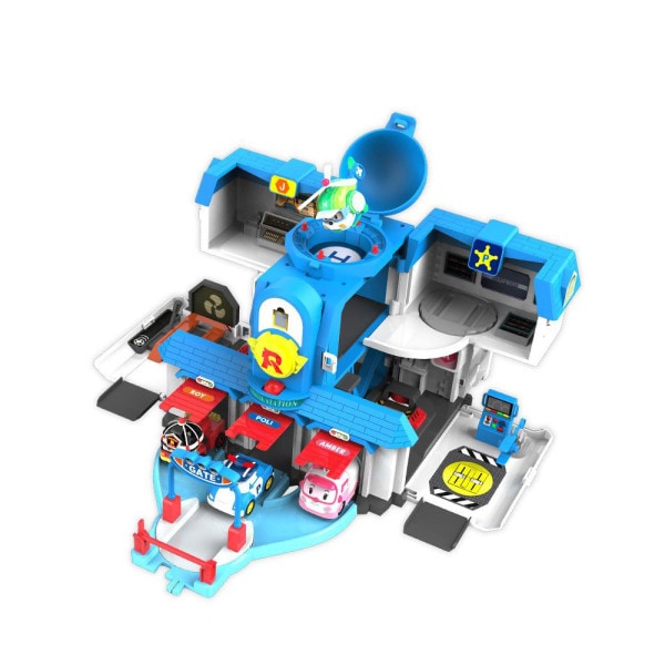 ロボカーポリー 開かれる救助本部 プレイセット ジンフィギュア付き