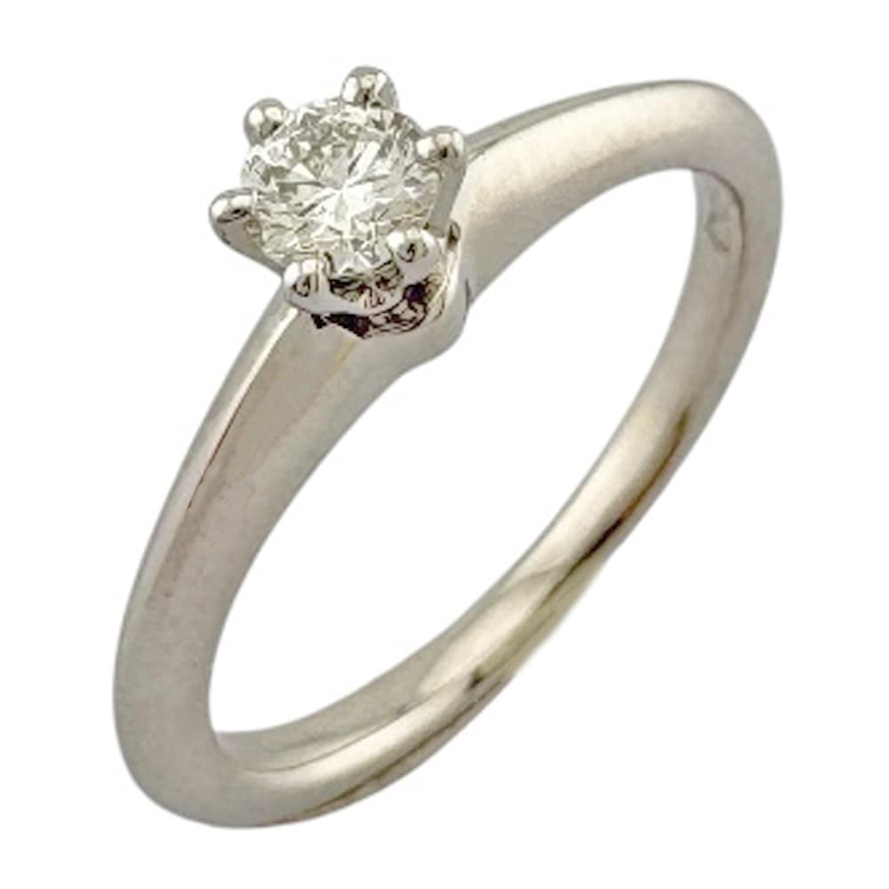 ティファニー ソリティア リング 指輪 10.5号 Pt950プラチナ ダイヤモンド TIFFANY&Co. 中古 美品