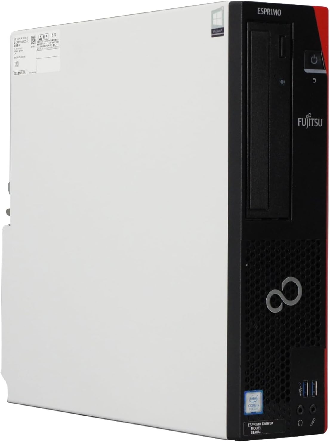 パソコン ESPRIMO D588/BBX Windows11 デスクトップ 第9世代 Core i5 9500 3.0～最大4.4GHz MEM:16GB SSD:256GBNVMe HDD:50