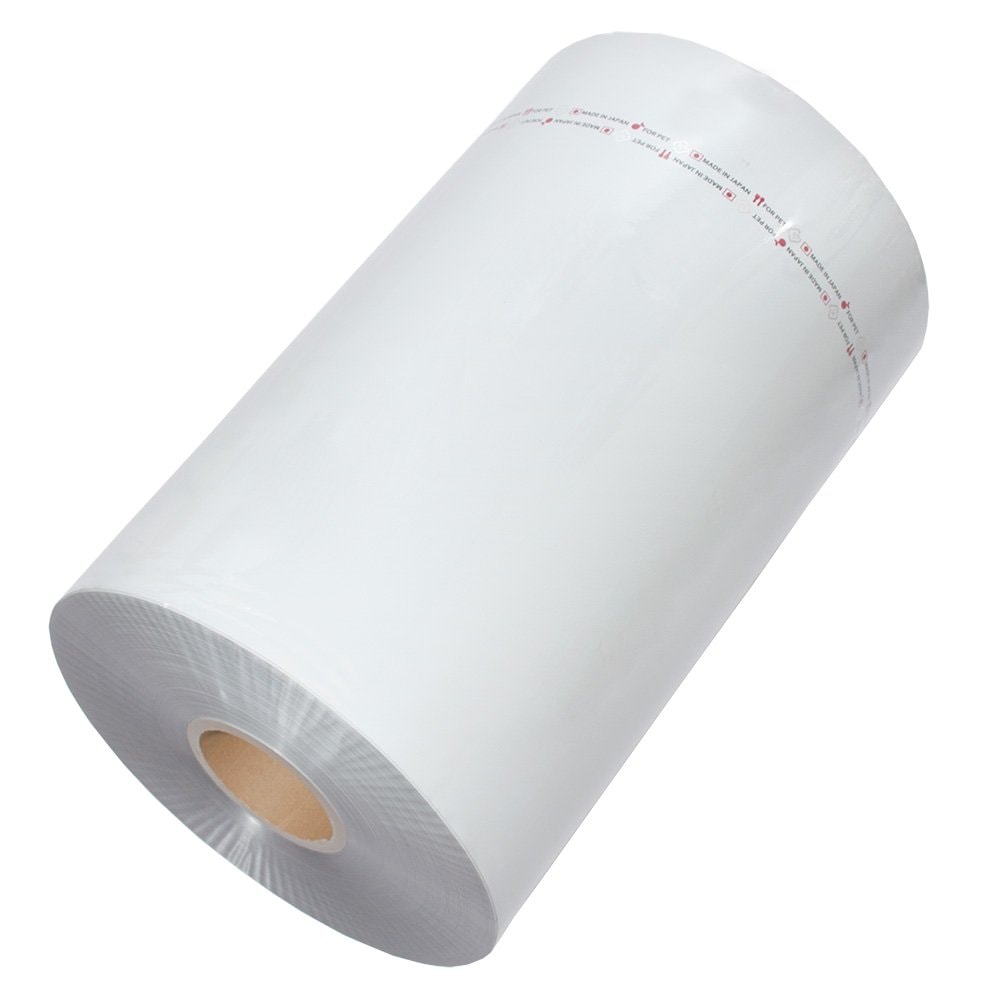 アルミロールエンド　アルミエンドレスフィルム　４００巾X５００ｍ　印刷あり　縦ピロー型包装機用　ＣＲＣ10―99―10―00―00