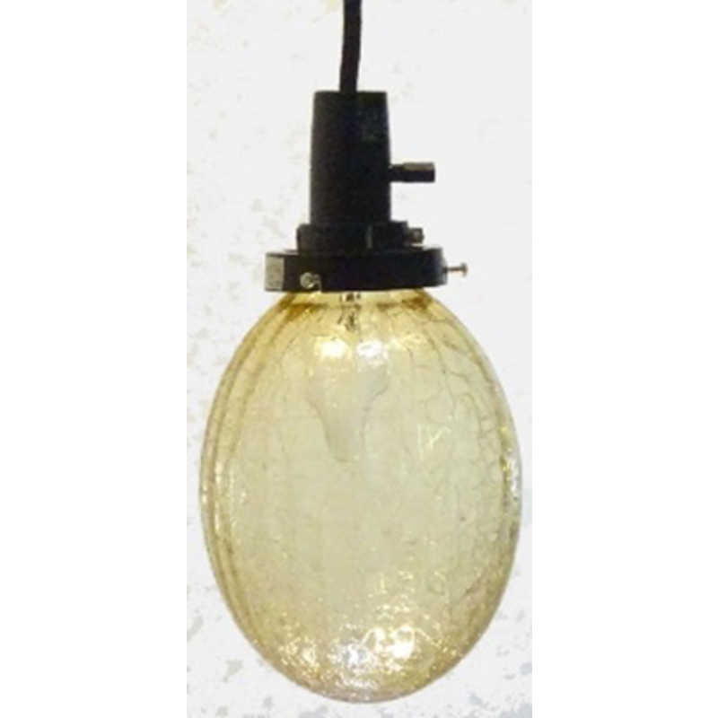 東京メタル　LED照明 ペンダントライト 電球色 オーバルアンバーひび　OAH-1LE