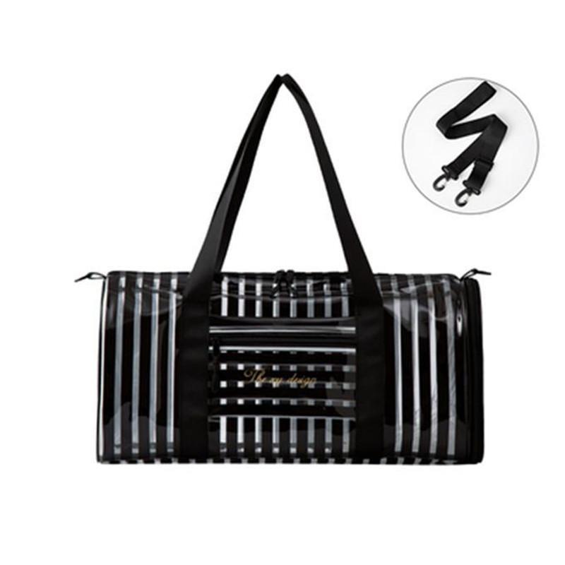 ビーチバッグ レディース クリアバッグ プール バッグ 乾湿分離 大容量 水泳 撥水 PVC 収納バッグ 海水浴 トレーニング ジム 夏