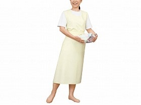 大阪エンゼル 入浴介助エプロン（ひもタイプ） クリーム M 6013