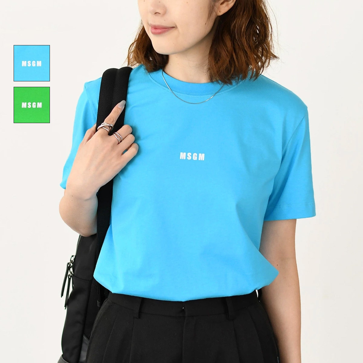 Tシャツ スモール ロゴ 2000 MDM500 3641 MDM500 レディース 女性 グリーン ブルー 半袖 夏 人気 おすすめ プレゼント