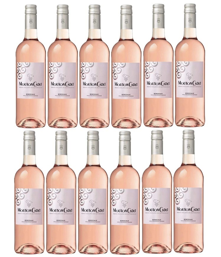 【送料無料】バロンフィリップドロスチャイルド ムートン カデ ロゼ 750ml 12本［ロゼ/フランス/ボルドー］【北海道沖縄県東北四国九州地方は必ず送料がかかります】 14,863円
