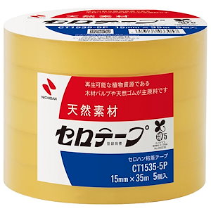 ニチバン セロテープ 大巻 15mm×35m CT-15355P 5巻