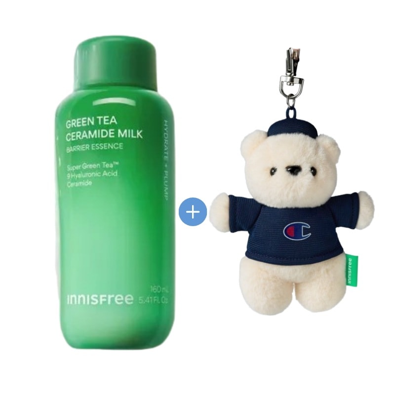 (+champion テディベアキーリング贈呈)グリーンティーセラミドミルクエッセンストナー 160ml