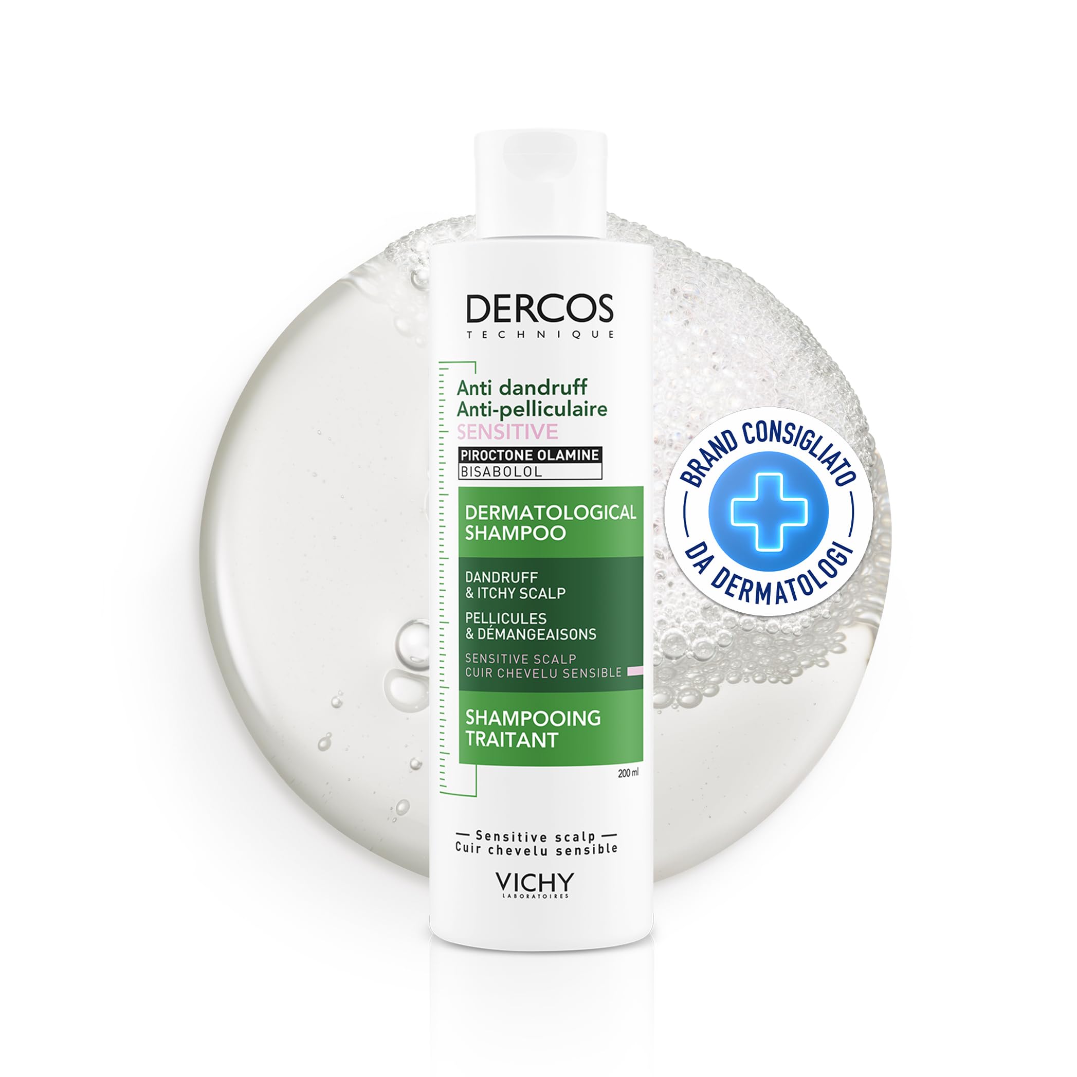 VICHY DERCOS Shampooing Traitant Anti-Pelliculaire Sensitive (200 ml)