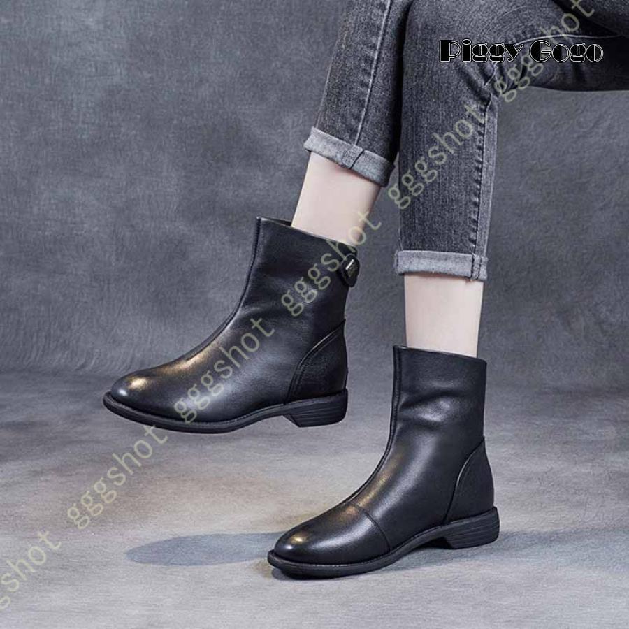 レディース 本革 ショート 黒 茶色 フラット 大きい 小さい 歩きやすい センターム ソフトレー 柔らかい ローヒール 疲れない