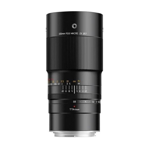 TTArtisan (銘匠光学) TT-100F28M-RF ブラック 100mm f/2.8 MACRO 2X (キャノンRFマウント) 中望遠マクロレンズ
