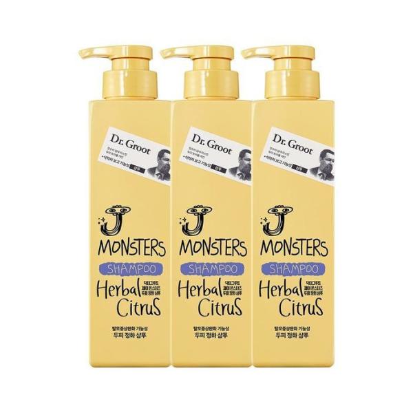 ドクターグルート ジェイモンスターズ シャンプー シトラスの香り 400ml x 3個