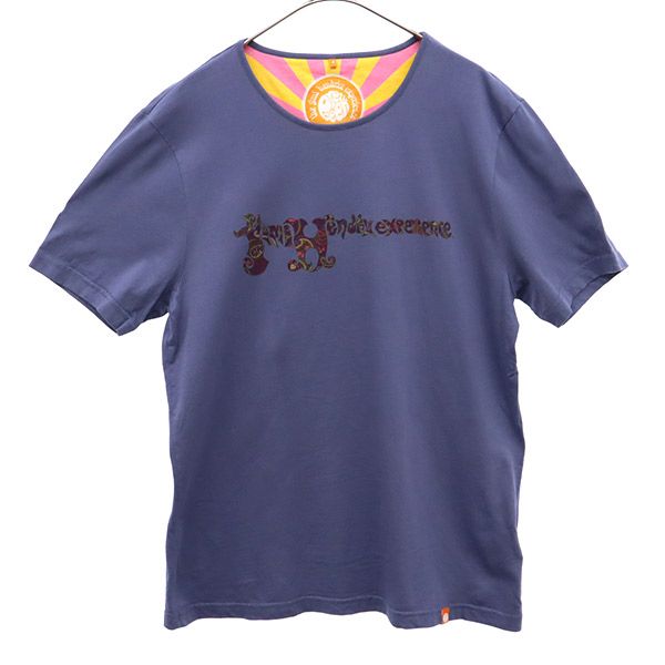 ジミヘンドリックスコラボ プリント 半袖 Tシャツ 4 ブルー メンズ