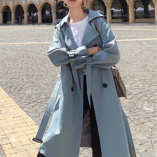 【取寄:納期2週間】トレンチコート 春 レディース ミディアム丈 スプリング コート レディース くすみカラー かわいい トレンチコート レディース 体型カバー 大きいサイズ トレンチコート 春