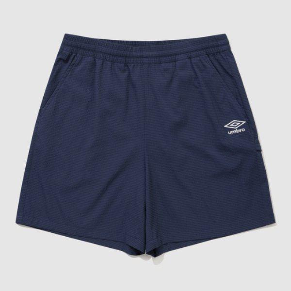 M ハーフパンツ NQK UQ223CHP63-DVY シアサッカー 4.5部丈ハーフパンツ / DARK NAVY