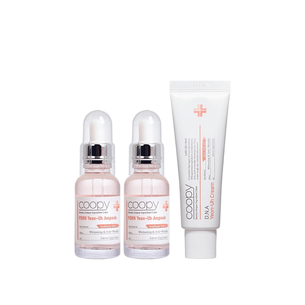 クーピー PDRN サーモンアンプル 30ml 2個+DNA サーモンクリーム 50ml 1個