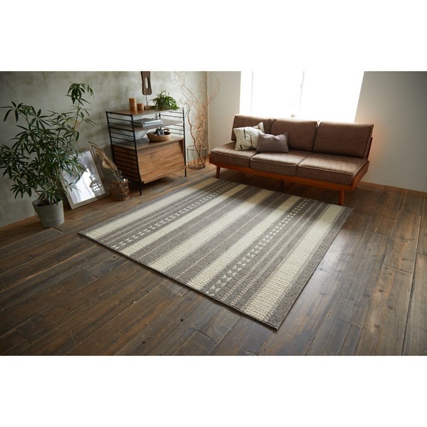スミノエ 防炎 防ダニ ラグ カパ 130×190cm グレー メーカー直送