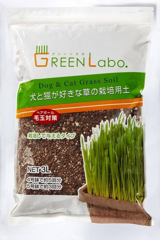 （まとめ買い）エイム クリエイツ GEEN Labo Dog & Cat Grass soil 犬と猫が好きな草の栽培用土 3L [x12] 6,234円