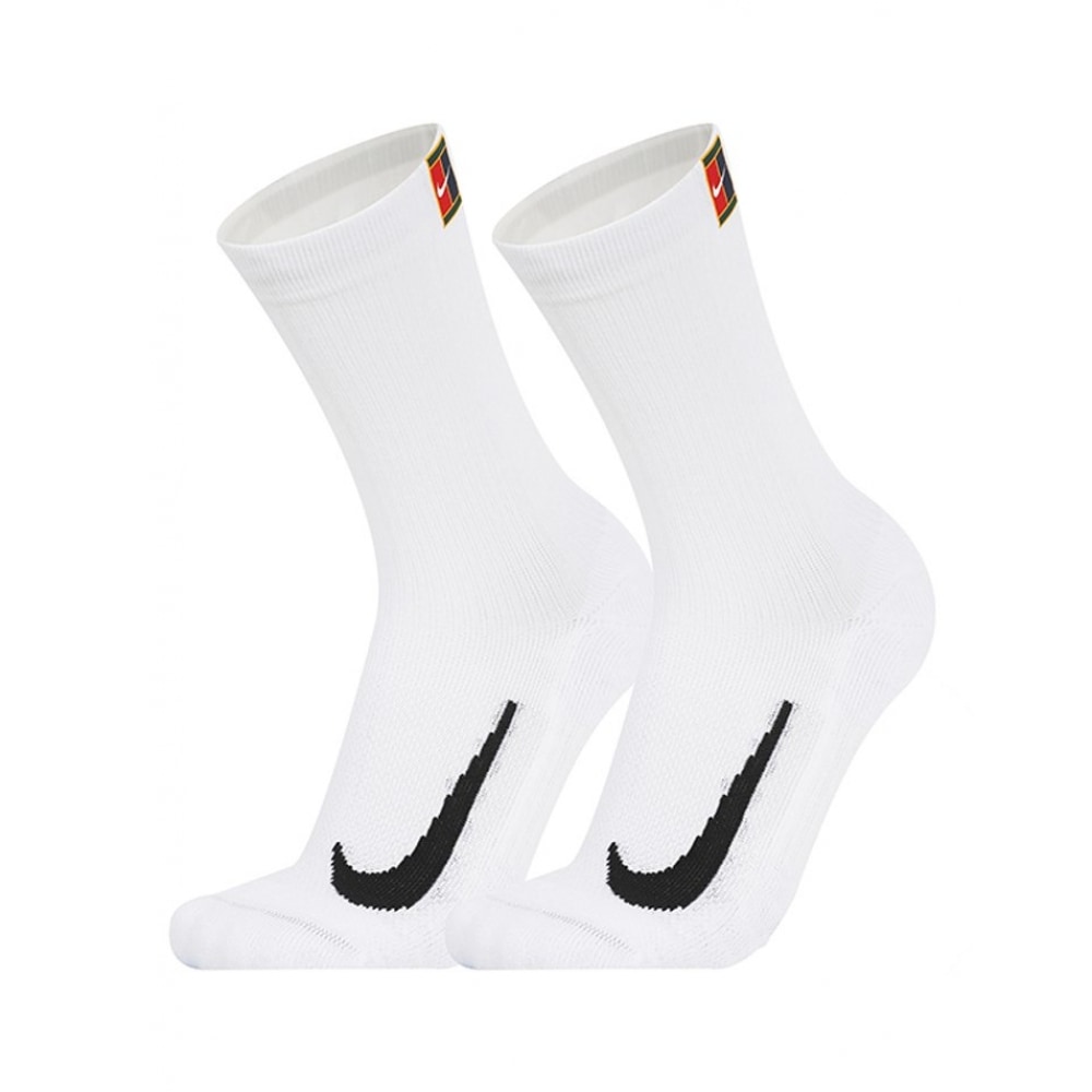 Nike コートマルチプライヤークッションテニスクルーソックス 2 パック