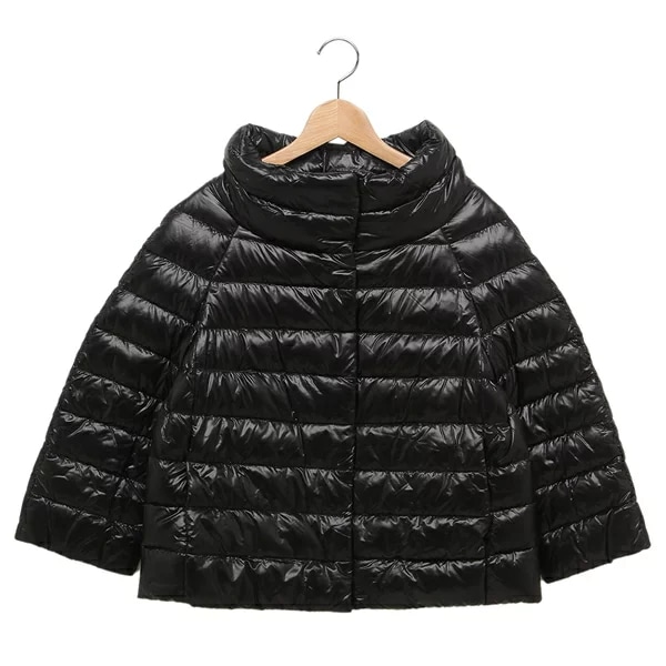 ダウンジャケット コート ケープ ブラック レディース PI0046DIC 12017Z 9300