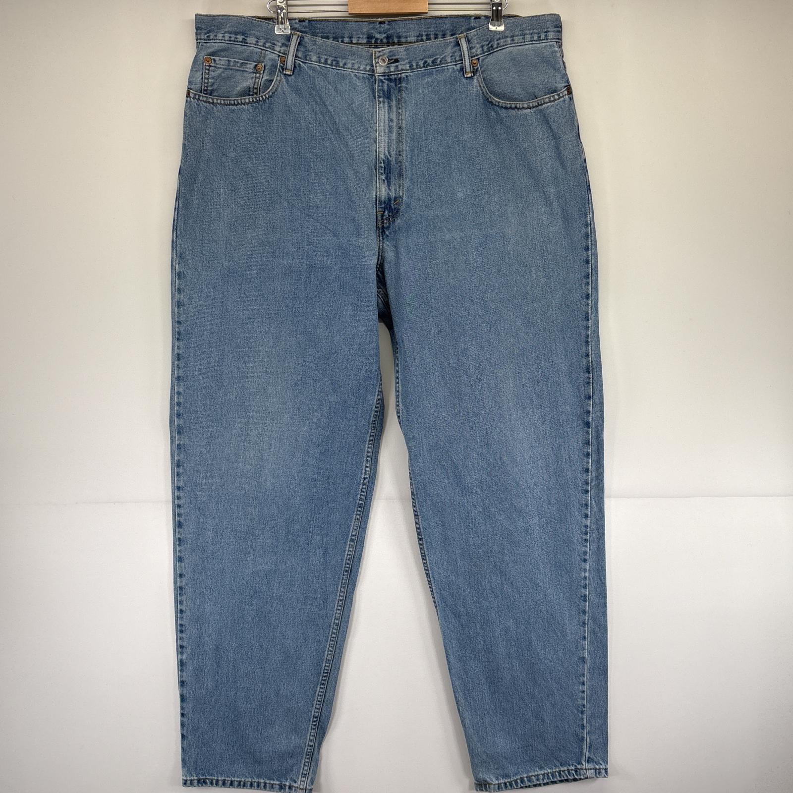 古着 デニムパンツ 560 テーパード ジーンズ ジーパン 5ポケット 長ズボン 大きいサイズ w44 L36 ブルー メンズ