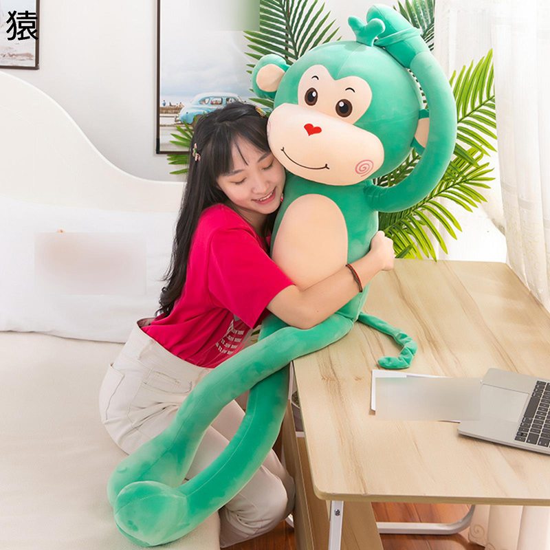 縫いぐるみ 抱き枕 猿 虎 ライオン 長い足 長い手 かわいい 面白い キャラクター 癒し系 創造的 もふもふ 肌触り 女性 子供 プレゼント 誕生日 入学祝い デスク装飾 安眠グッズ PP綿 60-