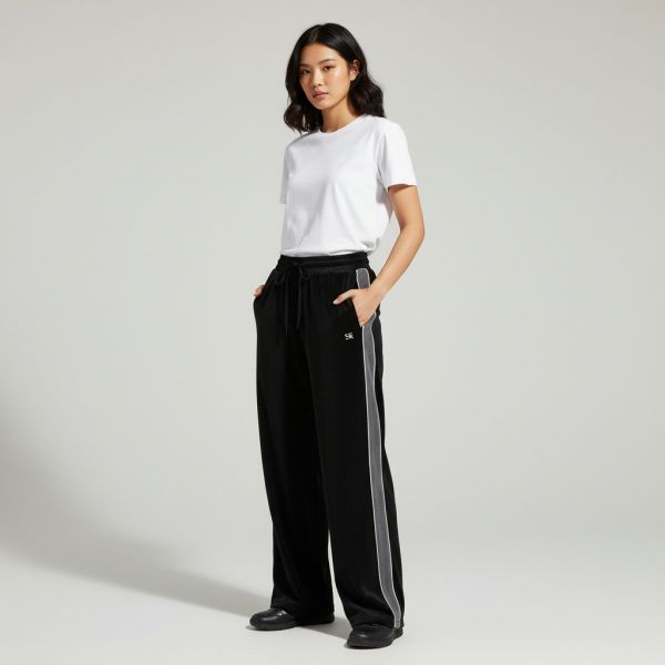 (Women) Velvet Training Pants_Black