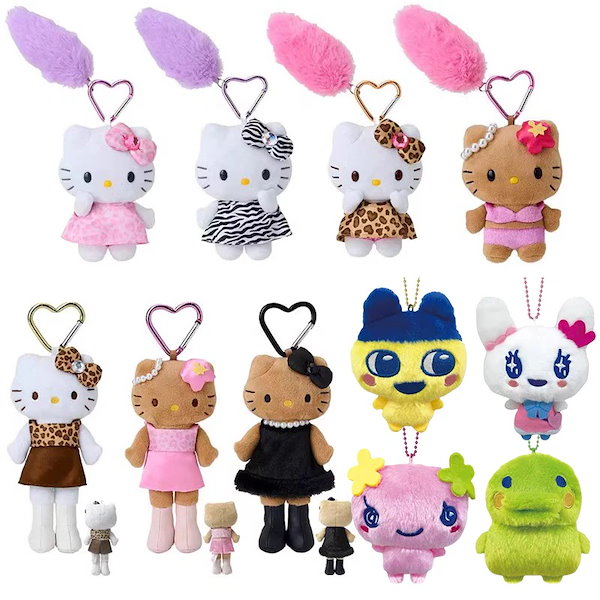 Qoo10] キティちゃん キーホルダー ぬいぐるみ