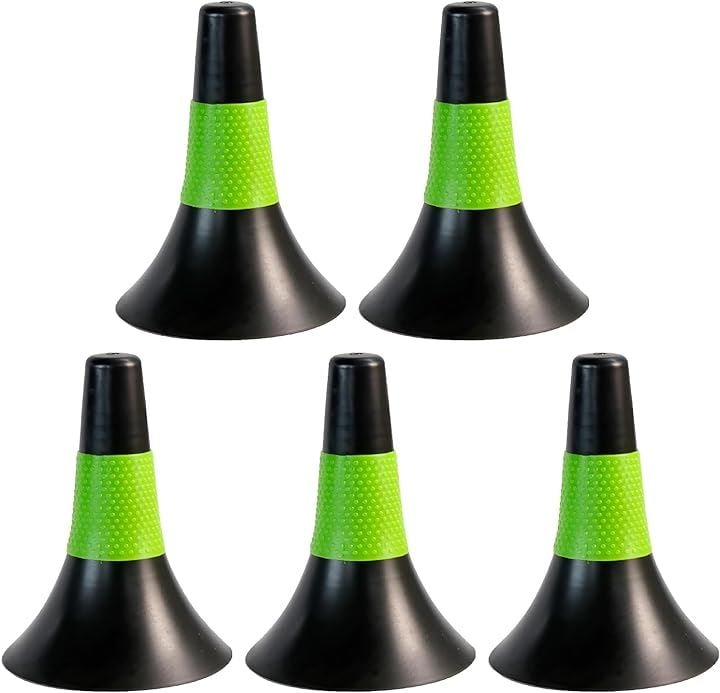 リップコーン マーカーコーン バスケット サッカー フットサル トレーニング 練習 20個セット( グリーン)