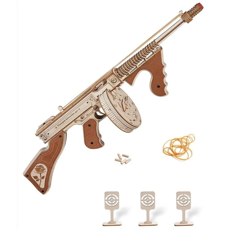 【期間限定】おもちゃの銃 トイガン おもちゃ リアル 立体パズル 木製 大人向け 3dパズル 可動モデル DIY 模型 組み立てキット 誕生日 プレゼント暇つぶしグッズ 知育 おもちゃ 脳トレ
