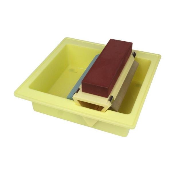 SK11 研師 3面砥石 ＃220／1000／3000 大工道具 砥石 ペーパー 藤原産業砥石