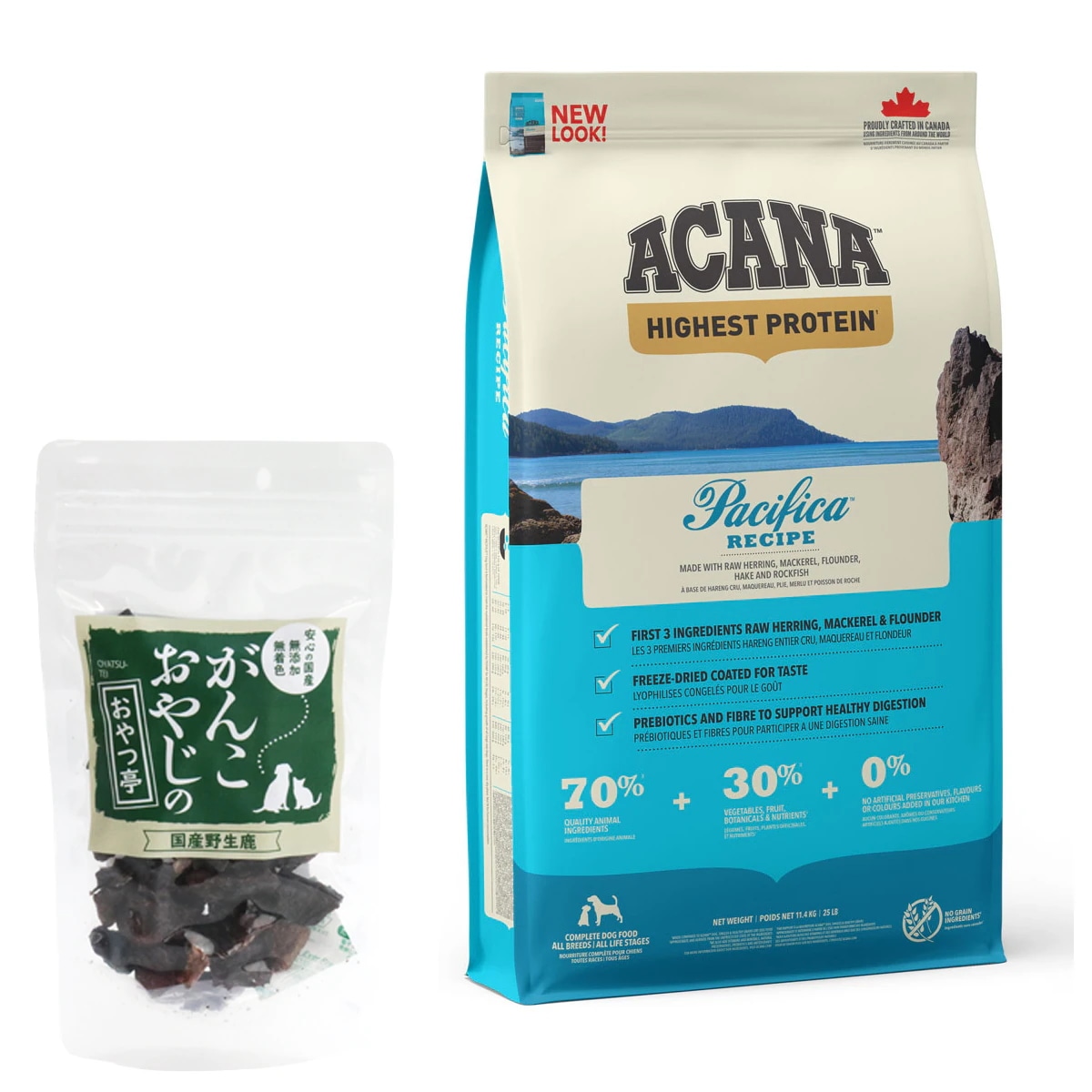 パシフィカドッグ 11.4kg【国産鹿肉ラング30g付き】